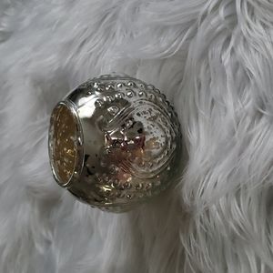 A NWT beautiful mercury glass candle holder made In India!